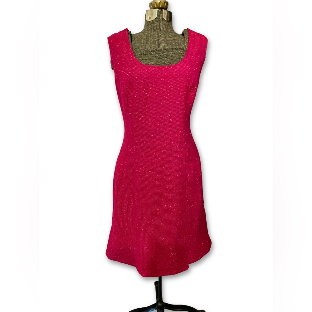Nanette Lepore Hot Pink Sleeveless Sparkle A-Line Dress